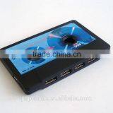 4-Port USB 2.0 "Cassette Tape" Shaped Hub - Turn One USB Port Into Four Ports! thumbnail-5