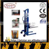 Taizhou Jetstar Export Hydraulic Hand Manual Pallet Stacker