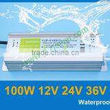 led driver 100w 12v waterproof YJP-V10012 RoHS,CE-EMC,CE-LVD,IP67