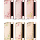 Flowers Garden Electroplating Bumper Cell Phone Case for for Iphone 6 6s Case Many Colors
