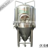 1000L stainless steel 304 or 316 primary fermenter