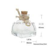 25ml Clear Corked Diy Fillable Christmas Glass Ornaments-Size:46x45mm thumbnail-1