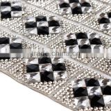 YiWu factory diamond mesh wrap rolls rhinestone mesh diamond wrap trimming