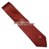 Masonic plain tie red with logo