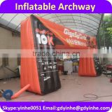 2016 new design Custom PVC Inflatable Arch For Running Sports