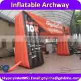 2016 new design Custom PVC Inflatable Arch For Running Sports