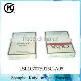 High Quality Rectangular Gift Cigar Cigarette Tin Can Box (hinged Lid and Various Printings)