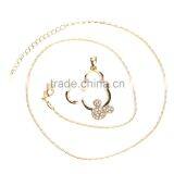 Cartoon Animal Designs Pendant 18k White/Yellow Gold Plated Austrian Crystal Rhinestone Alloy Chain Statement Necklace thumbnail-5