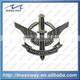 Custom 3D Embossed Old Color Metal Sword Strike Lapel Pin Badge
