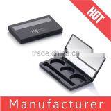 3 Colors Cosmetic Black Eyeshadow Container