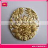 Sunflower Design Gold Plated Medal Craft