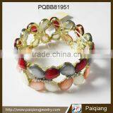 2015 Hot Selling Big Stone Stretch Bangle With Butterfly Shape Hardware thumbnail-1