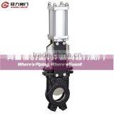 Cast Iron Knife Gate Valve With Double Acting Pneumatic Actuator thumbnail-2