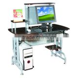 GX-701 personal office glass computer table with printer board