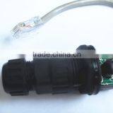Panel Mounted Waterproof RJ45 Connector With Ethernet Cable thumbnail-3