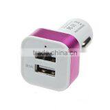 Plastic Material Promotional Gift Dual USB Car Charger thumbnail-4