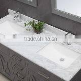 60 Inch Double Sink Bathroom Vanity for Two People Used thumbnail-2