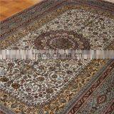 5x8ft Persian Silk Rugs Popular Sale Golden Sunflower Designs Silk Rug thumbnail-3