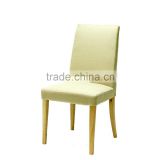 China manufacturer offer white wood wedding solid fabric handle carving wooden dining chair