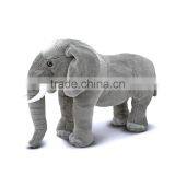 manufactured elephant plush logo imprinted customized mascot stuffed wild animal toys