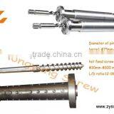 HDPE blow molding extruder screw/blow molding machinery/screw&barrel for film blowing plastic & rubber machinery parts