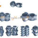 Elements Screw Segment Barrel Extrusion Screw Barrel Plastic Machinery Spare Parts