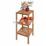 Collapsible 3-Tier Bamboo Storage Rack, Bamboo Household Rack, Bamboo Furniture, Bamboo Display Shelf, Bamboo Storage Shelf thumbnail-3