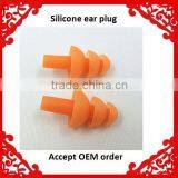 Factory Direct Sale Protective Orange Silicone Ear Plugs With High Quality