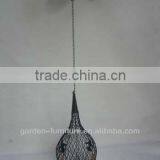 Wrought Iron Hanging Candle Holders Metal Lantern thumbnail-1