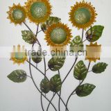 metal flowers, wrought iron wall decor, wall hanging artificial flowers