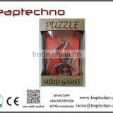 Fashion 3d Metal Wire Puzzle iq Metal Jigsaw Puzzle Cast Metal Puzzles