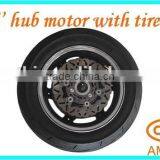 800w Motor Wheel for Electric Vehicle Such as Motorcycle/scooter/bicycle, 800w Hub Motor in Wheel for Electric Bike, Motor Rim thumbnail-6