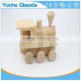 Vehicle Block Railway Engine 3D Woodcraft Kit Assemble Paint DIY Zle Toys for Kids Adults the Best Birthday Gift thumbnail-3