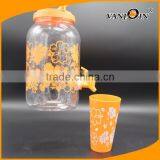 3.8L Household Plastic Pitcher With Tap , 1 Gallon Fruit Juice Plastic Jug thumbnail-4