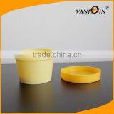 4 Ounce Orange Plastic Bottles Wide Mouth thumbnail-2