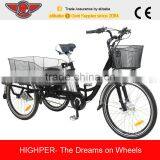 250W 26 Inch Alloy Electric Tricycle, 3 Wheel Electric Bike For Adult (EL08L) thumbnail-1