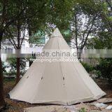 Outdoor Canvas Bell Tent Family Camping Teepee Tent thumbnail-2