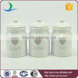 2015 Modern Love Decal Ceramic Coffee Sugar Tea Canisters thumbnail-1