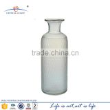 Art cylinder blown mosaic clear glass flower vase wholesale