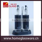 Round Olive Oil and Vinegar Bottle With Coating thumbnail-2