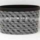 Plastic Leather Medium Semi Round Trash Can Wastebin 9L thumbnail-4