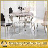 Fancy Round Marble Top Dining Table Home Furniture