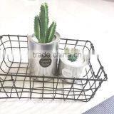Black Metal Wire Storage Basket With Open Design thumbnail-1