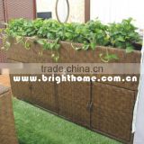 Flower pot with shoe cabinet