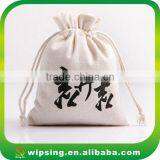 Organic Large Cotton Canvas Drawstring Bag With Logo Printed thumbnail-3