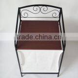 RH-4712 Metal and Non-Woven Fabrics Scroll Bathroom Laundry Hamper thumbnail-6