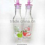 2016 Simple Square Glass Oil Vinegar Bottle With Plastic Spout Lid thumbnail-1
