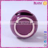 Simple Desgin Purple Ceramic Round Wax Burner thumbnail-5