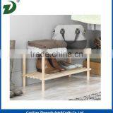 Natural Wood Household Shelves Wooden Shoe Rack thumbnail-3