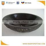 Black Granite With Natural Surface Outside Washbasin Design thumbnail-5